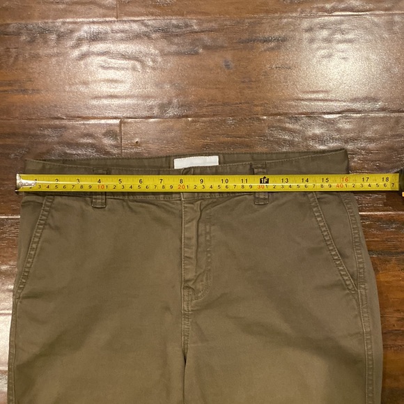 Current/Elliot Olive Green Straight Leg Pants Women's Size 28 - Picture 9 of 14